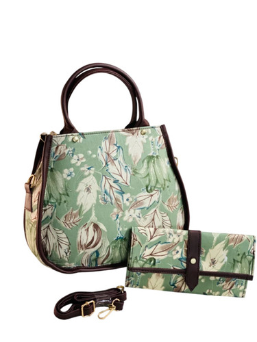 Green Printed Ladies Handbags