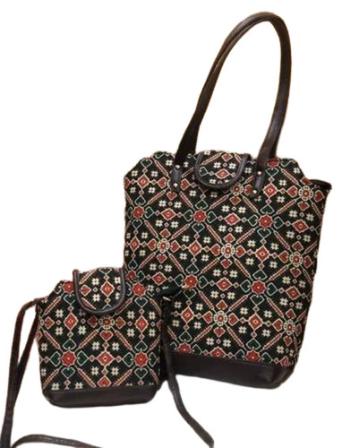 Printed Ladies Handbag Set