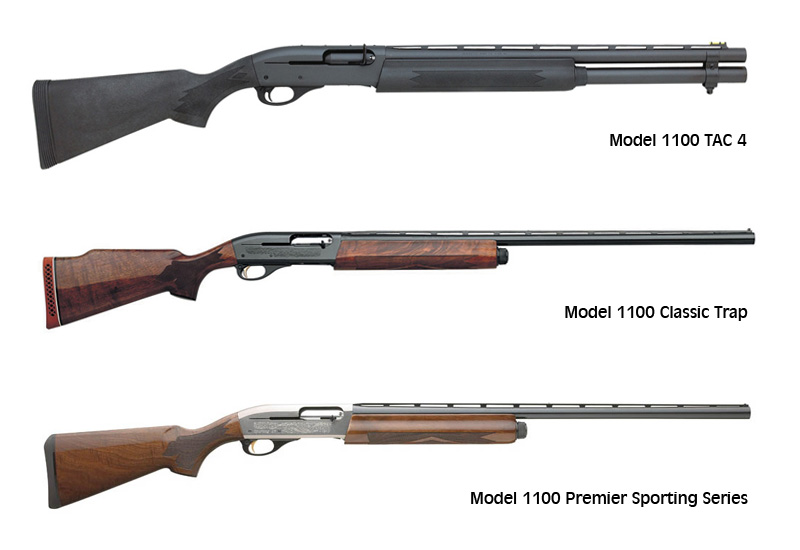 Remington Model 1100 12 Gauge Semi Auto Shotgun with 3 Barrels