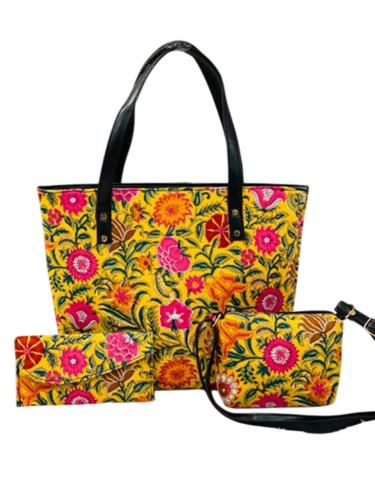 Yellow Combo Ladies Handbag