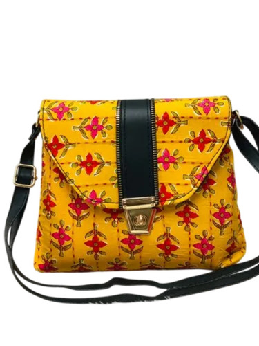 Yellow Ladies Sling Bag