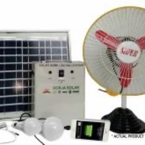 Solar Lighting System With Fan
