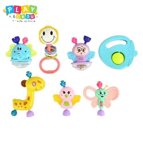 Baby Rattle And Teether Toy Set