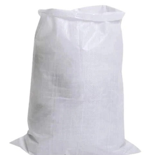 White Pp Bag - Custom Size, White, Polypropylene | Open Closure, Glossy Finish, Water Resistant, 50 Kg Capacity, Eco Friendly