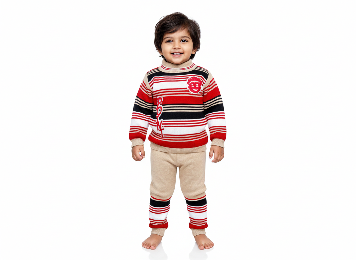 Woolen Baby suit stripped Best selling