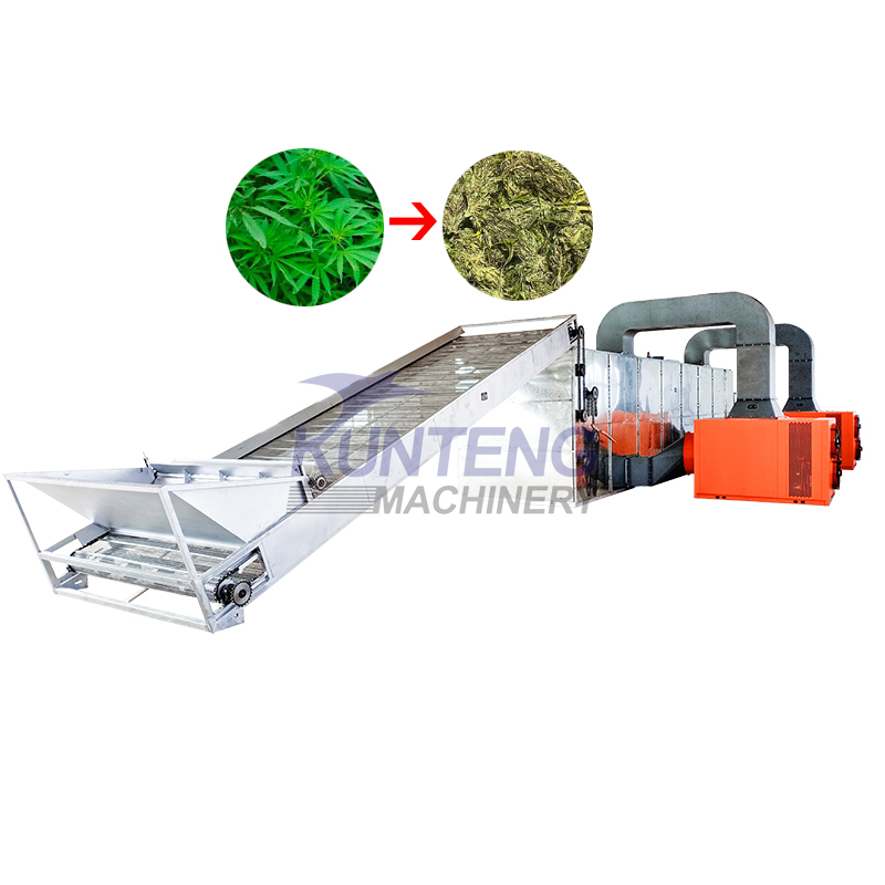 Continuous Mesh Belt Grass Dryer - Color: Customized