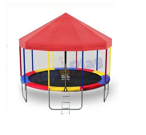 Hop N Play 14 Feet Jumping Heavy Trampoline for Kids with Canopy