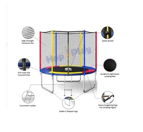 Hop N Play 8 Feet Jumping Trampoline for Kids