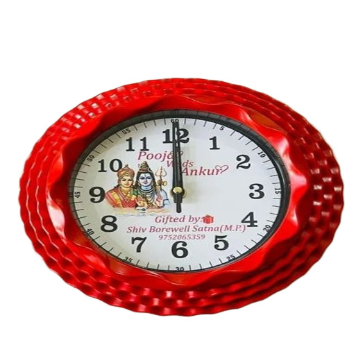 Promotional Red Wall Clock