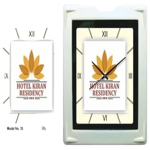 White Plastic Promotional Wall Clock