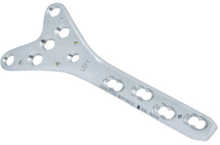 Condylar Buttress Locking Plate - Material: Steel