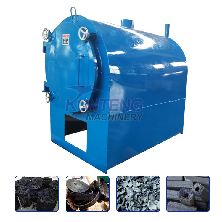 Horizontal Log Carbonization Furnace Smokeless Charcoal Manufacturing Equipment - Capacity: 1-5 Ton