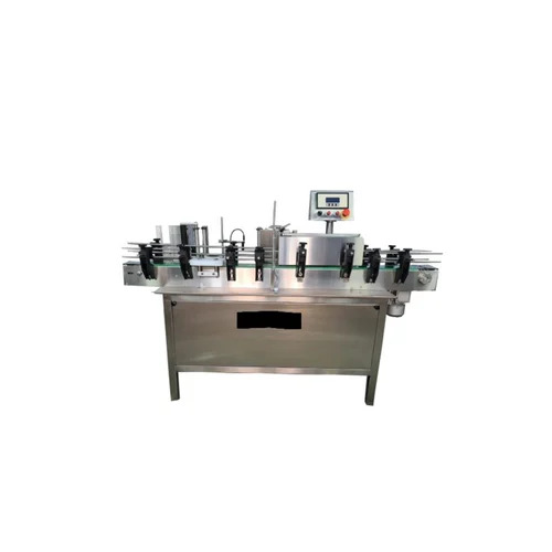Automatic Pesticides HDPE bottle Labeling Machine
