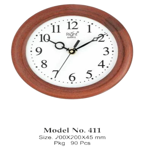 Corporate Wooden Round Wall Clock - Color: Brown