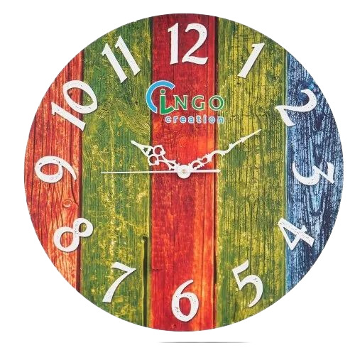 Creation Wooden Wall Clock