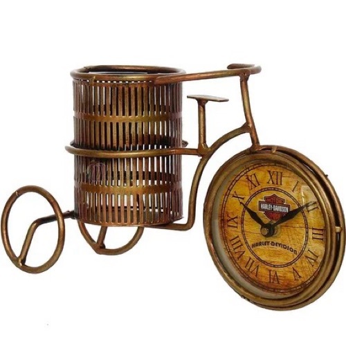Decor Deewali Gift Cycle Pen Holder Clock Table 