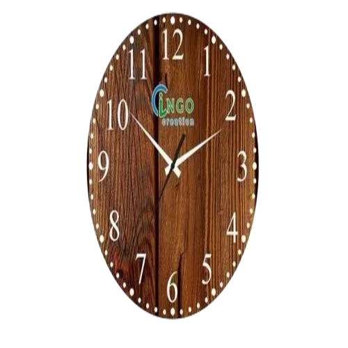 Round Wooden Wall Clock