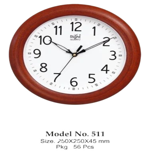 Round Wooden Wall Clock By Master Times