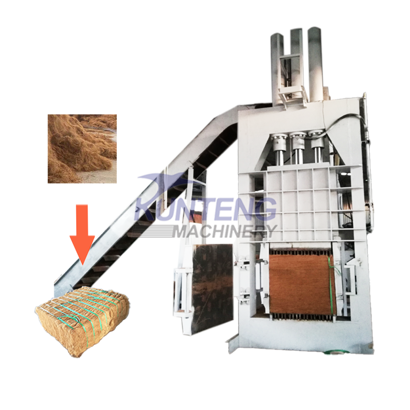 Coconut Fiber Baler Palm Fiber Compactor Straw Block Packing Machinery - Dimensions: 1300*600*3500 Millimeter (Mm)