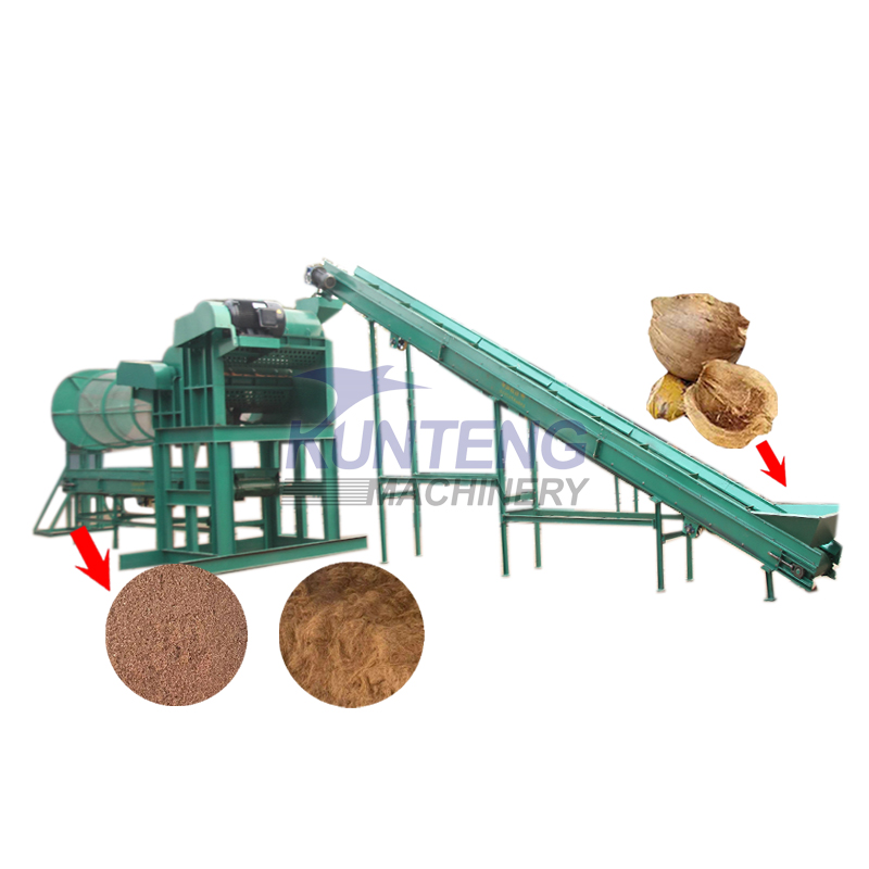 Coconut Shell Defiber Machine Coconut Fiber Extractor Palm Fiber Extractor - Dimensions: 2500*2000*1900 Millimeter (Mm)
