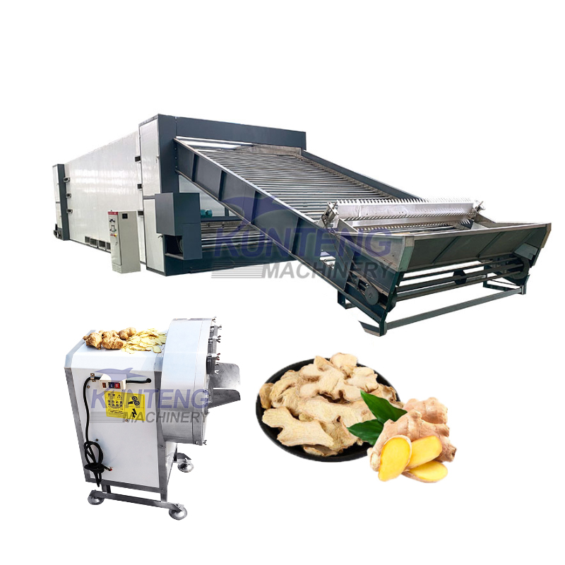 Ginger Dryer Ginger Cleaning Slicing And Drying Equipment