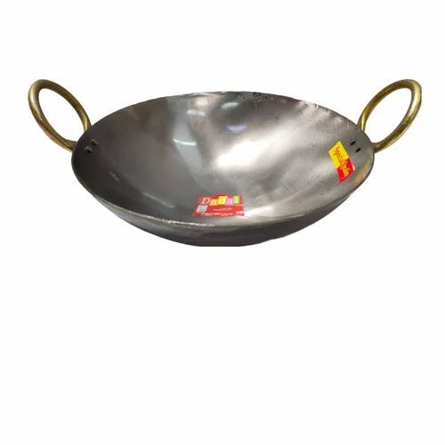 Silver Color Iron Kadai