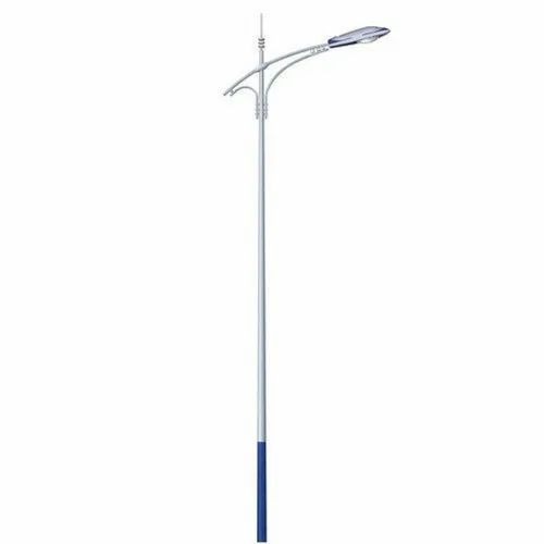 12m Single Arm Mild Steel Street Light Pole