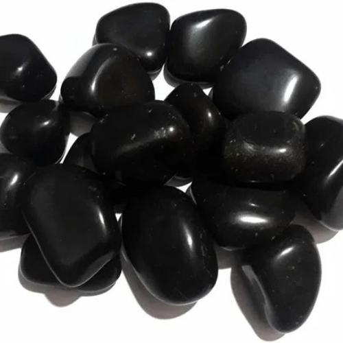 Black Polished Pebble Stone