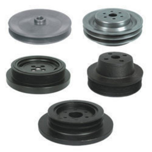 Black Pump And Damper Pulleys