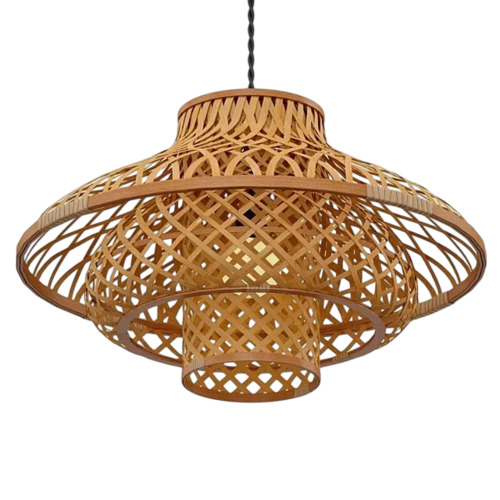Brown Bamboo Pendant Lamp