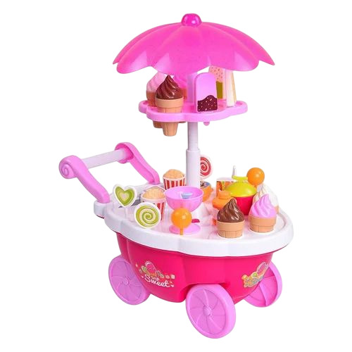 Plastic Ice Cream Trolley Kids Toy 