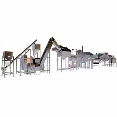 Automatic Snacks Frying Machine - Color: Blue