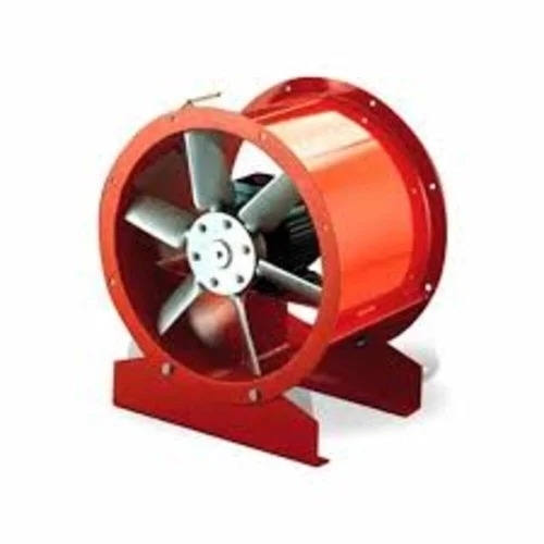 Industrial Wall Axial Flow Fan - Color: Red