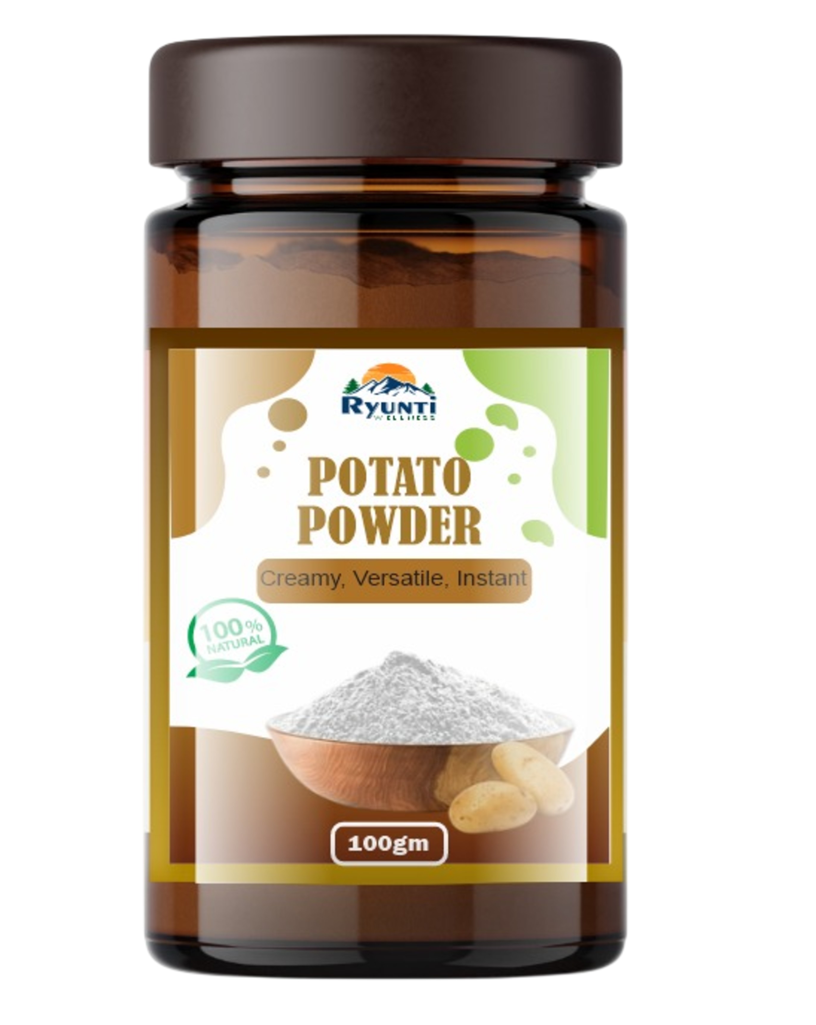 Potato Powder 100Gm - Color: Golden Beige