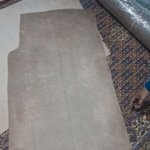Semi vegetable tanned leather