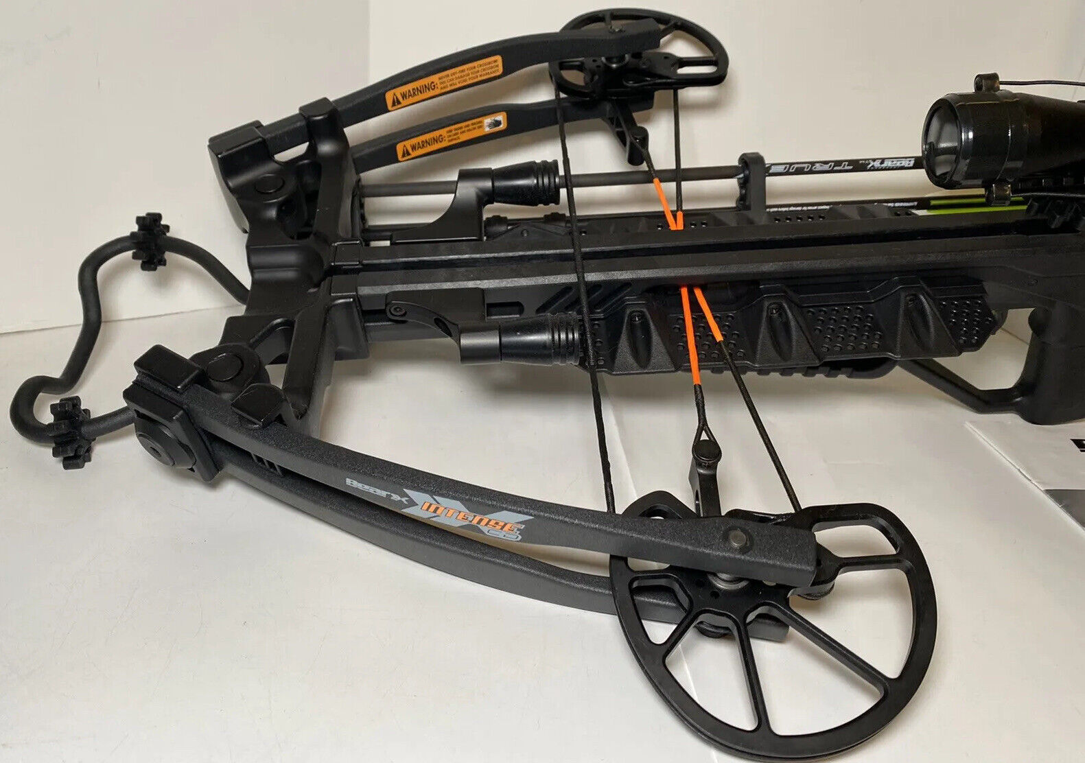 BearX Intense Ready to Shoot Crossbow Package with Scope, Quiver, Bolts, Cocking Rope, and Wax