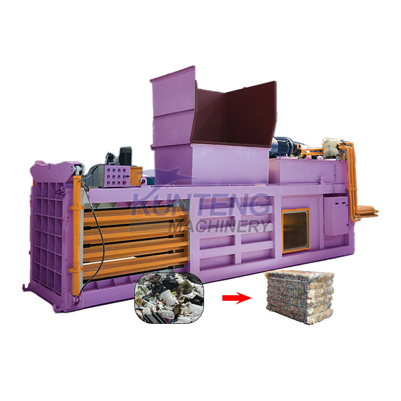 Plastic Garbage Baler Horizontal Cardboard Garbage Baler - Capacity: 2-5 T/Hr