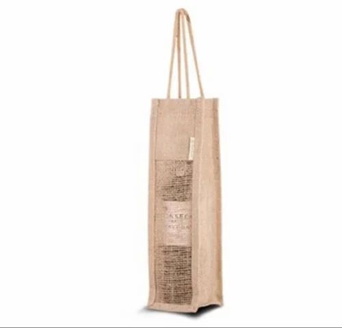 Brown Jute Bottle Bag