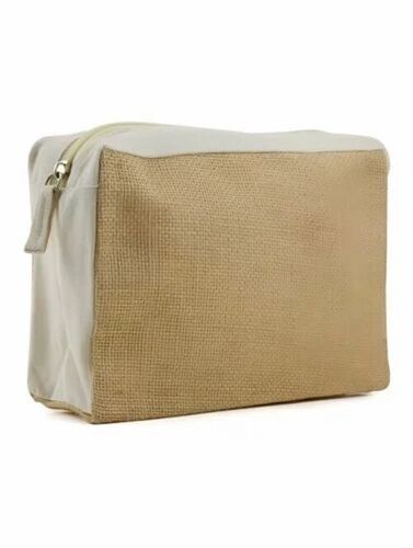 Brown Jute Pouch Bag