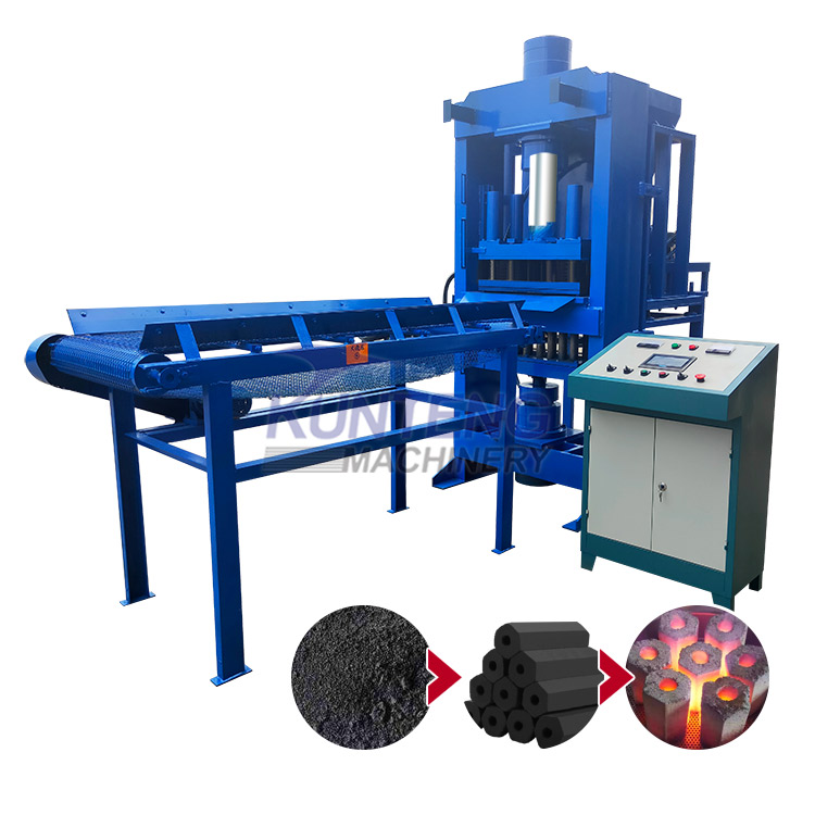Coffee Grounds Charcoal Briquetting Machine Coconut Charcoal Forming Machine - Briquette Size: Customized