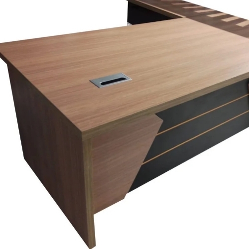 L Shape Wooden Office Table