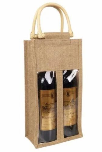 Plain Jute Bottle Bag