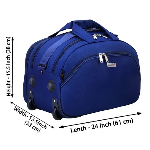 Blue Duffle Trolley Bag