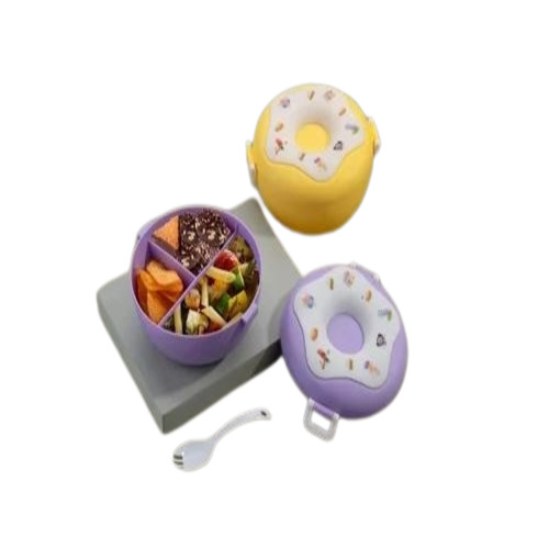Kids Cute Plastic Donut Design Lunch Box