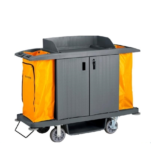 Mild Steel Hotel Housekeeping Trolleys