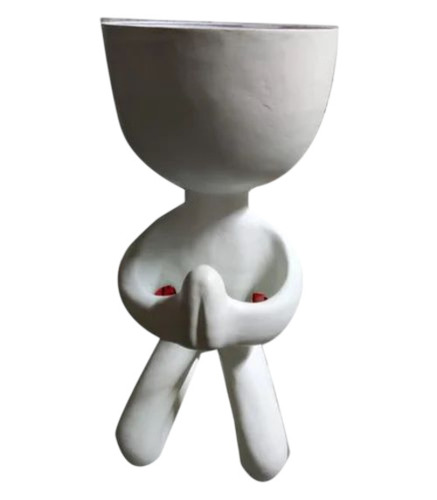 White Plastic Robert Planter