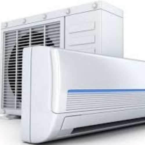 Split Air Conditioner Set - Color: White