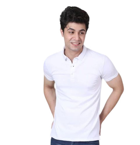 White Polo T Shirt - Age Group: Adult