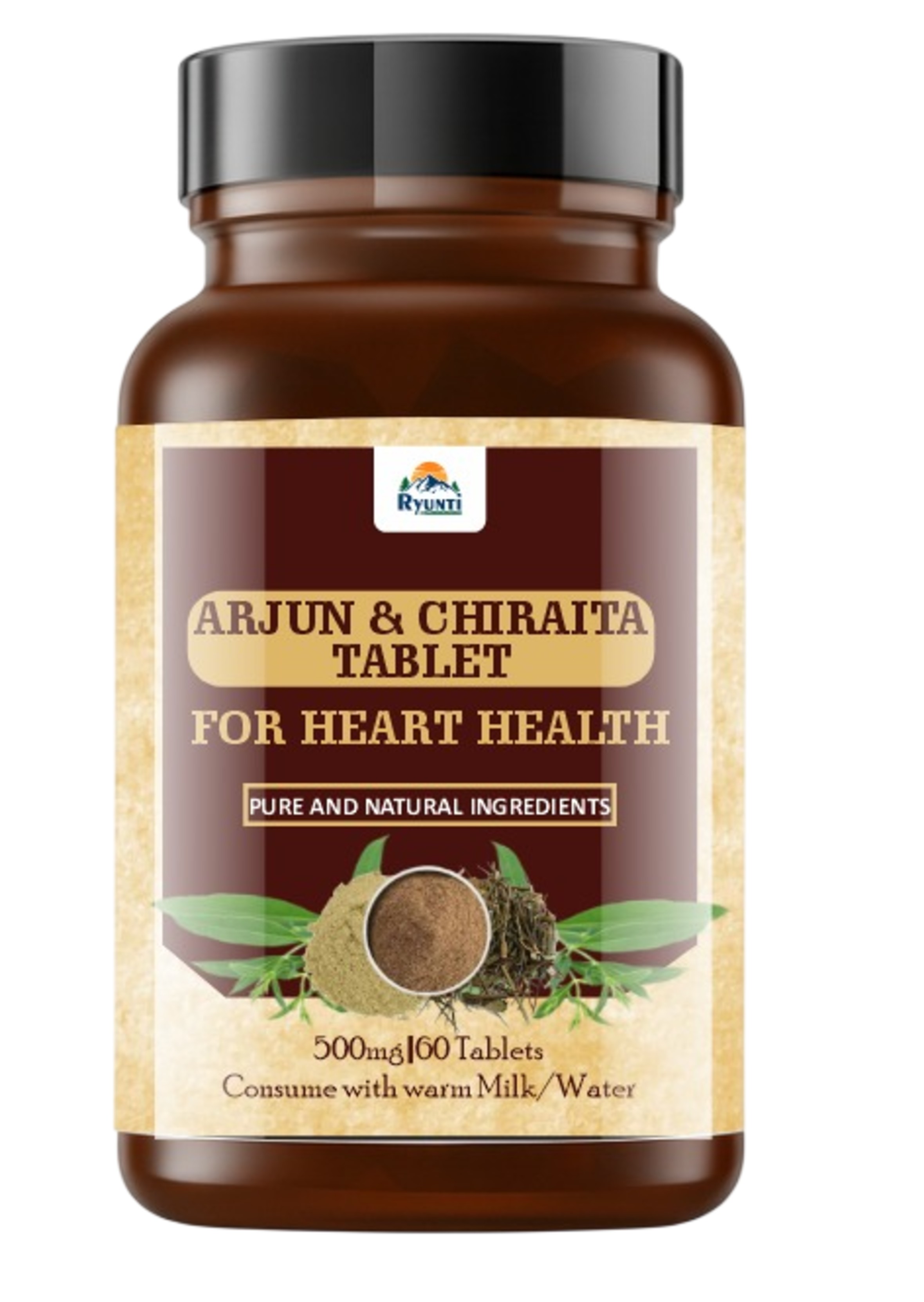 Arjun & Chiraita Tablet Pack Of 60 Tablets - Age Group: For Adults