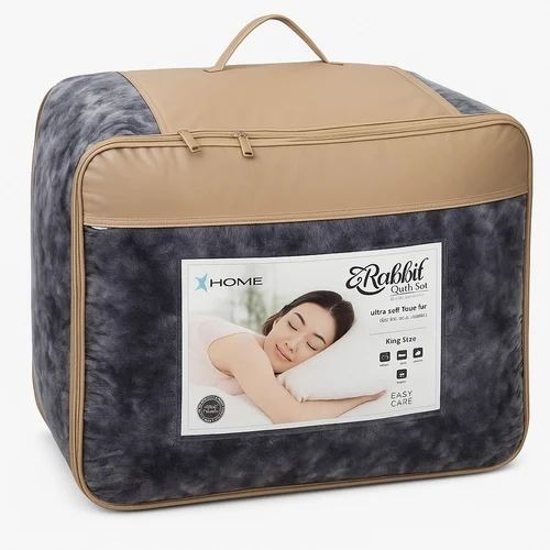 Imported Rabbit Fur Ultra Soft King Size Quilt